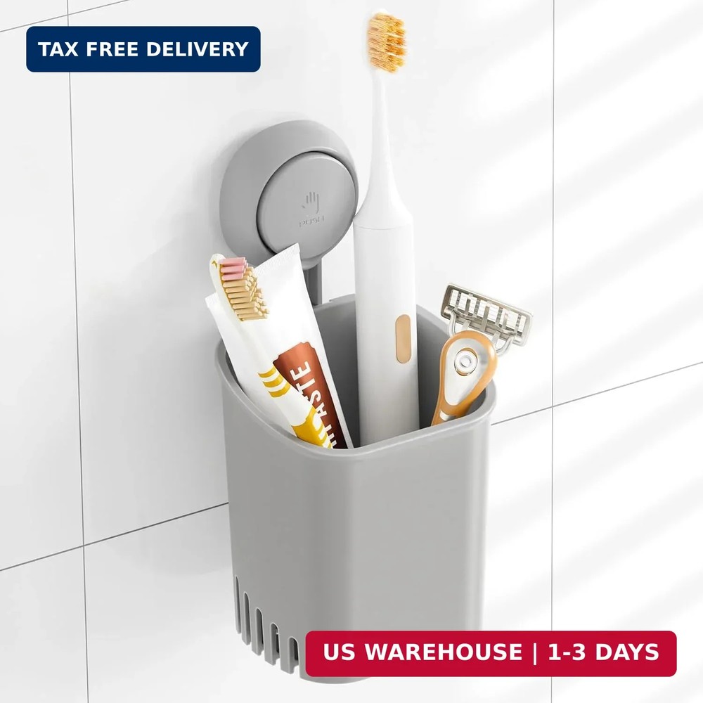 TAILI Suction Toothbrush Holder, Powerful Toothpaste Toothbrush Suction Cup, Sel