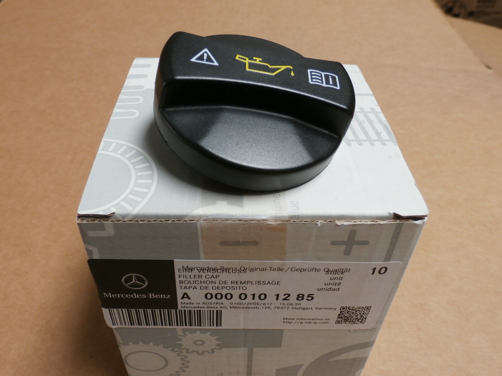 Mercedes-Benz C CL CLK E S G GL GLC GLE GLK Class Genuine Oil Filler Cap NEW