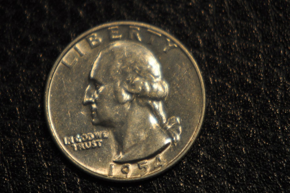 1954 D Uncirculated Washington Silver Quarter