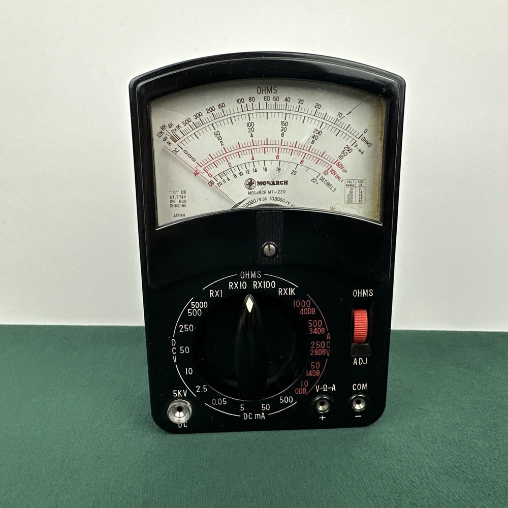 Monarch MT - 220 Volt Ohm Meter Vintage