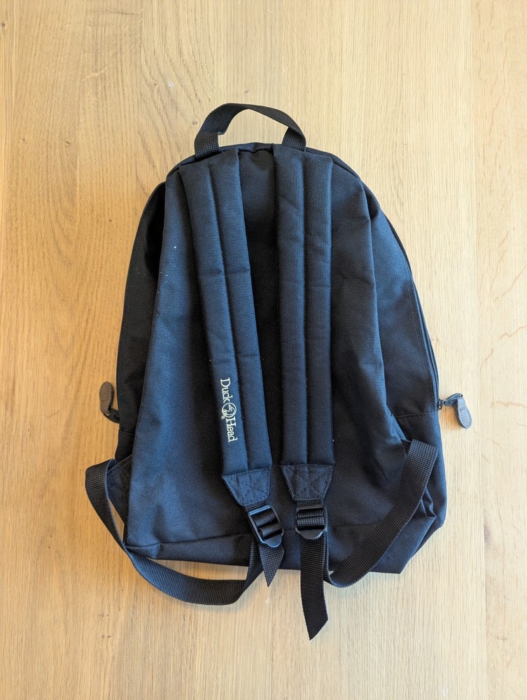 Vintage Duck Head Backpack Bookbag Black