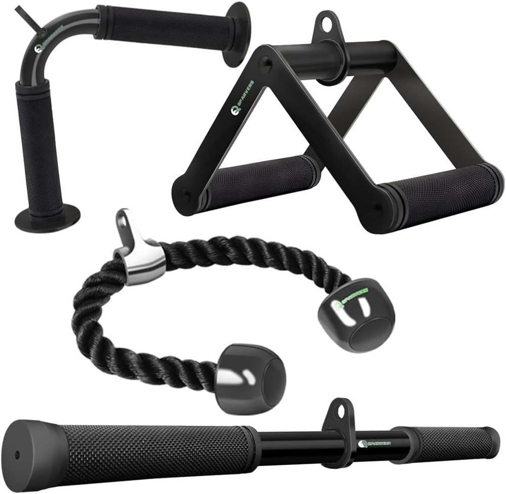 LAT Pulldown Attachments Cable Machine Accessories Set for Home Gym Workout
