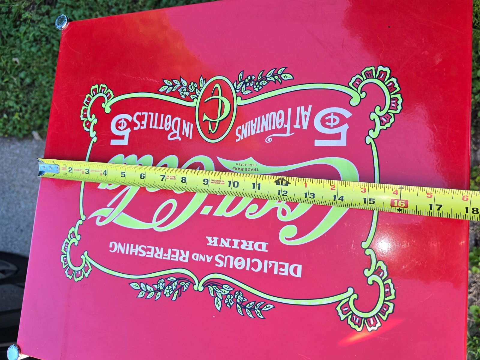 Vintage Metal Display Coca Cola Retro Kitchen Rolling Cart Collectible