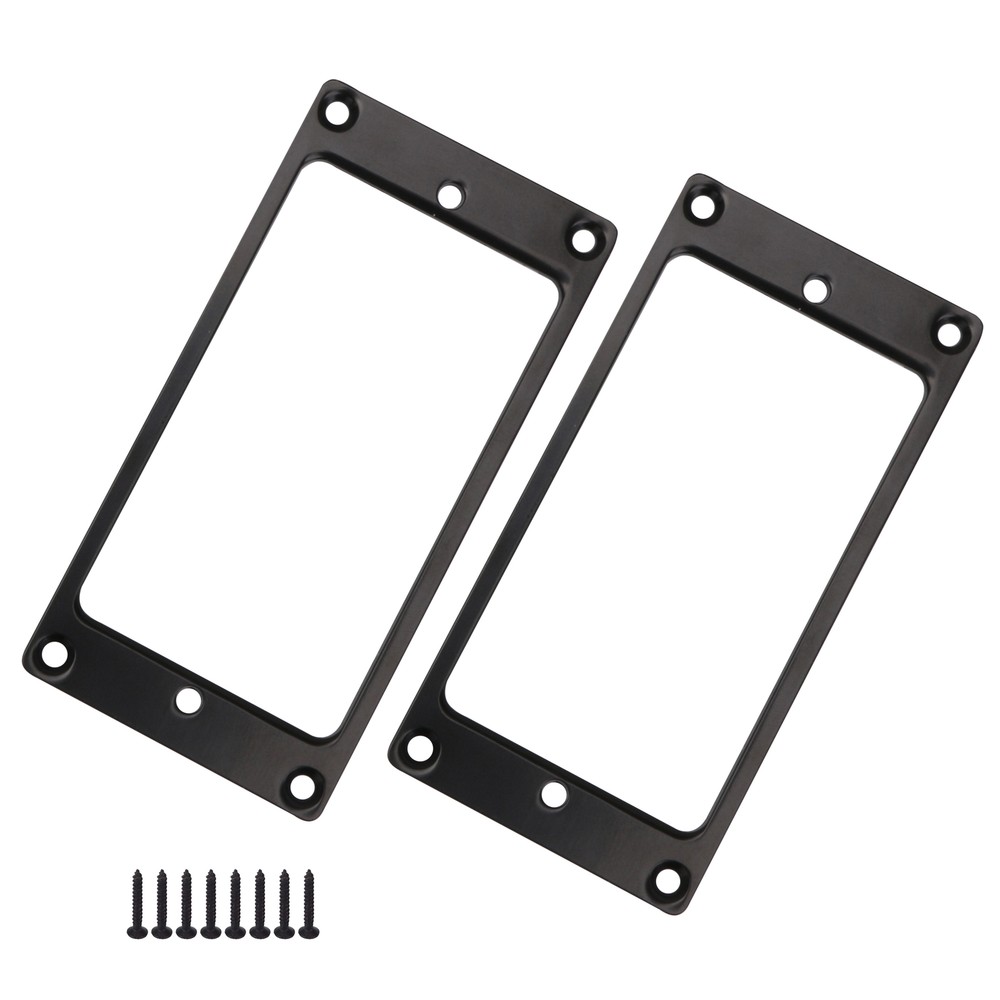4 PCS Metal Pickup Frame for Guitar Black