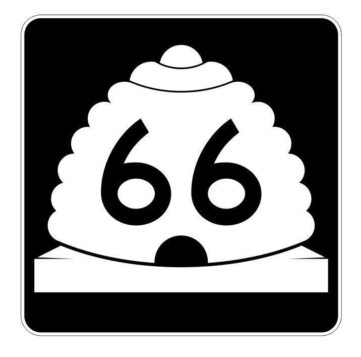 Utah State Highway 66 Sticker Decal