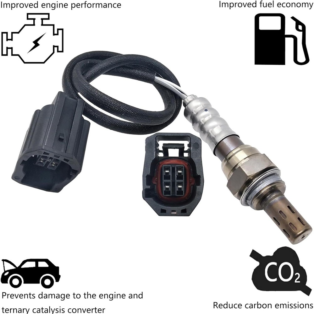 For 2010 2011-2013 Mazda 3 Mazdaspeed 2.3L L4 2PCS Upper+Lower O2 Oxygen Sensor