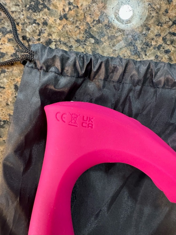 Dual Stimulating Vibrator Rechargeable USB Magnetic Remote-Controlled Pink