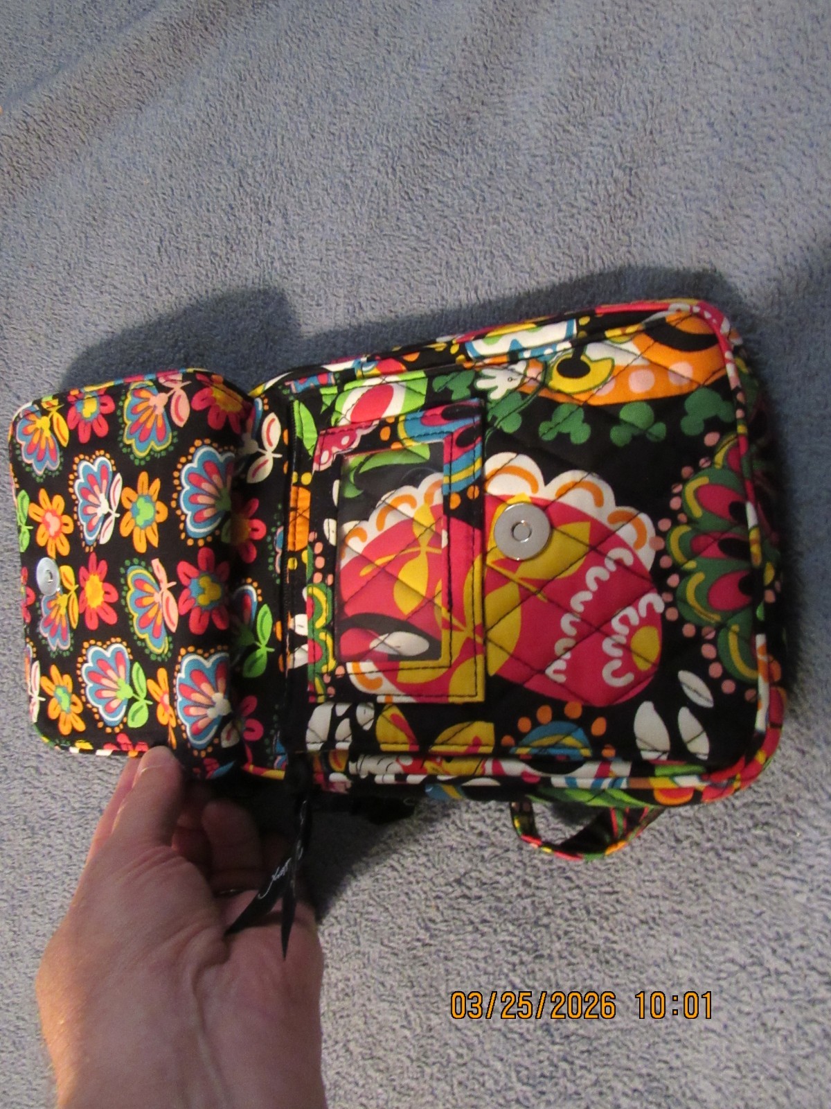 Disney Parks Vera Bradley Mini Hipster Midnight Mickey Mouse Crossbody New