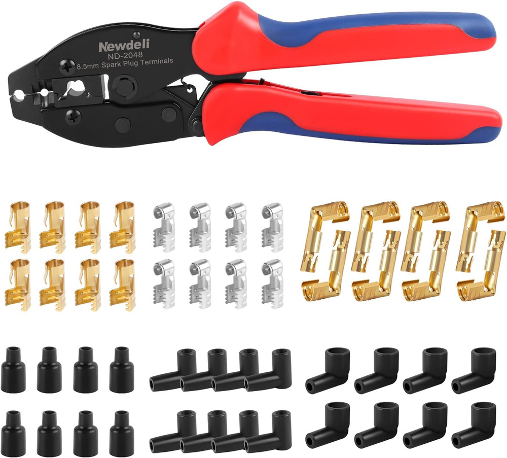25-Piece Ratchet Spark Plug Wire Crimper Tool Set