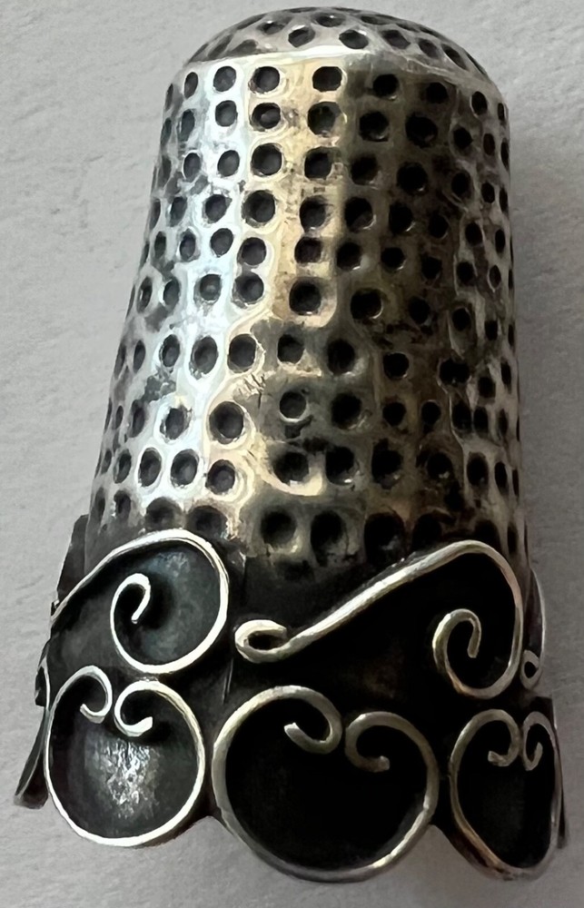 Vintage Mexican 925 Sterling Silver Sewing Thimble