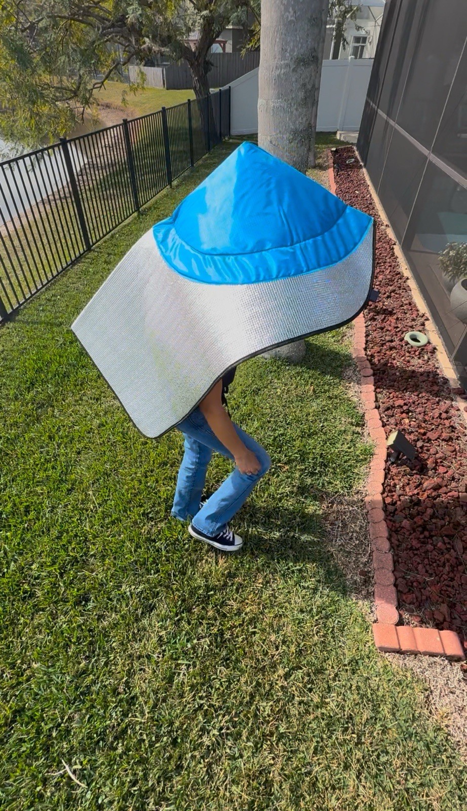 42 In Extra-Wide Brim Sun Hat Reflective Protection Shield