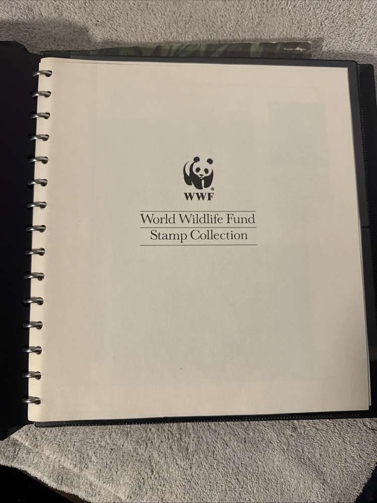 World Wildlife Fund Stamp Collection With Binder 34 Cards & Endangered Species