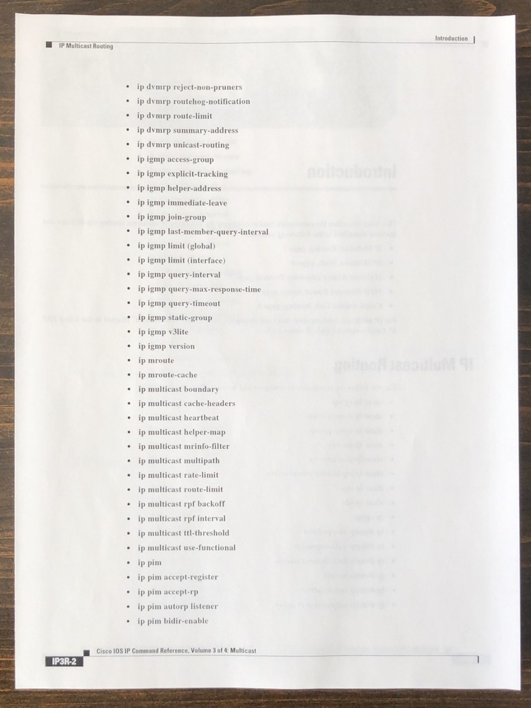 Cisco Systems - Cisco IOS IP Command Reference, Volume 3: Multicast (2003)