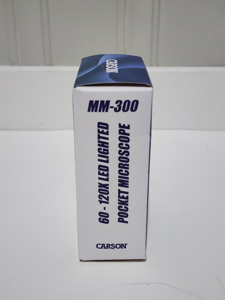 Carson MicroBrite Plus 60x - 120x LED Lighted Zoom Pocket Microscope