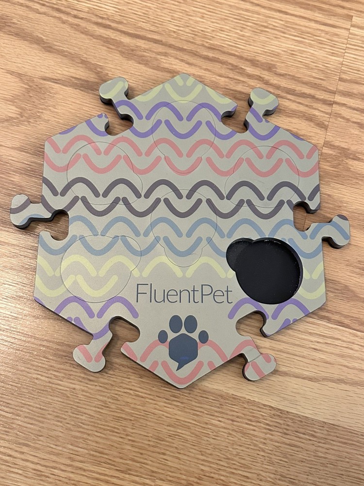 Fluent Pet Hextile Big Paw Pattern Original Hard Top Talking Dog