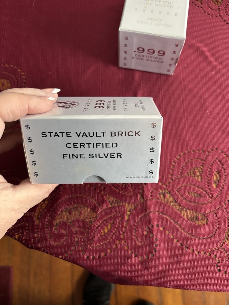 Two Silver Bar Boxes With Black Velvet