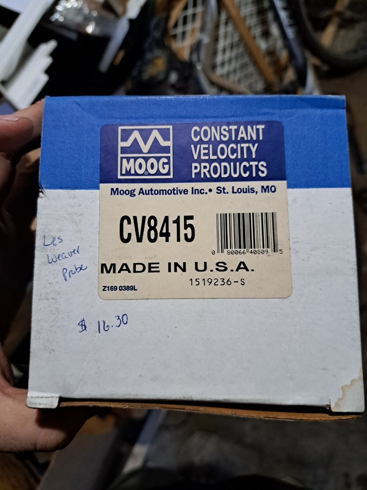 NEW IN BOX MOOG CV8415 JOINT BOOT KIT