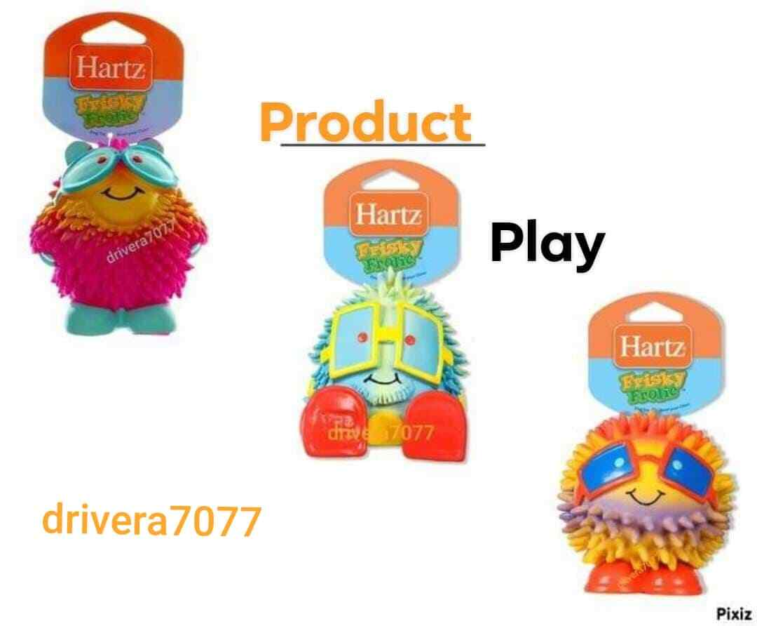 Hartz Frisky Frolic Latex Squeakable Dog Toy, Color Varies, 1 count