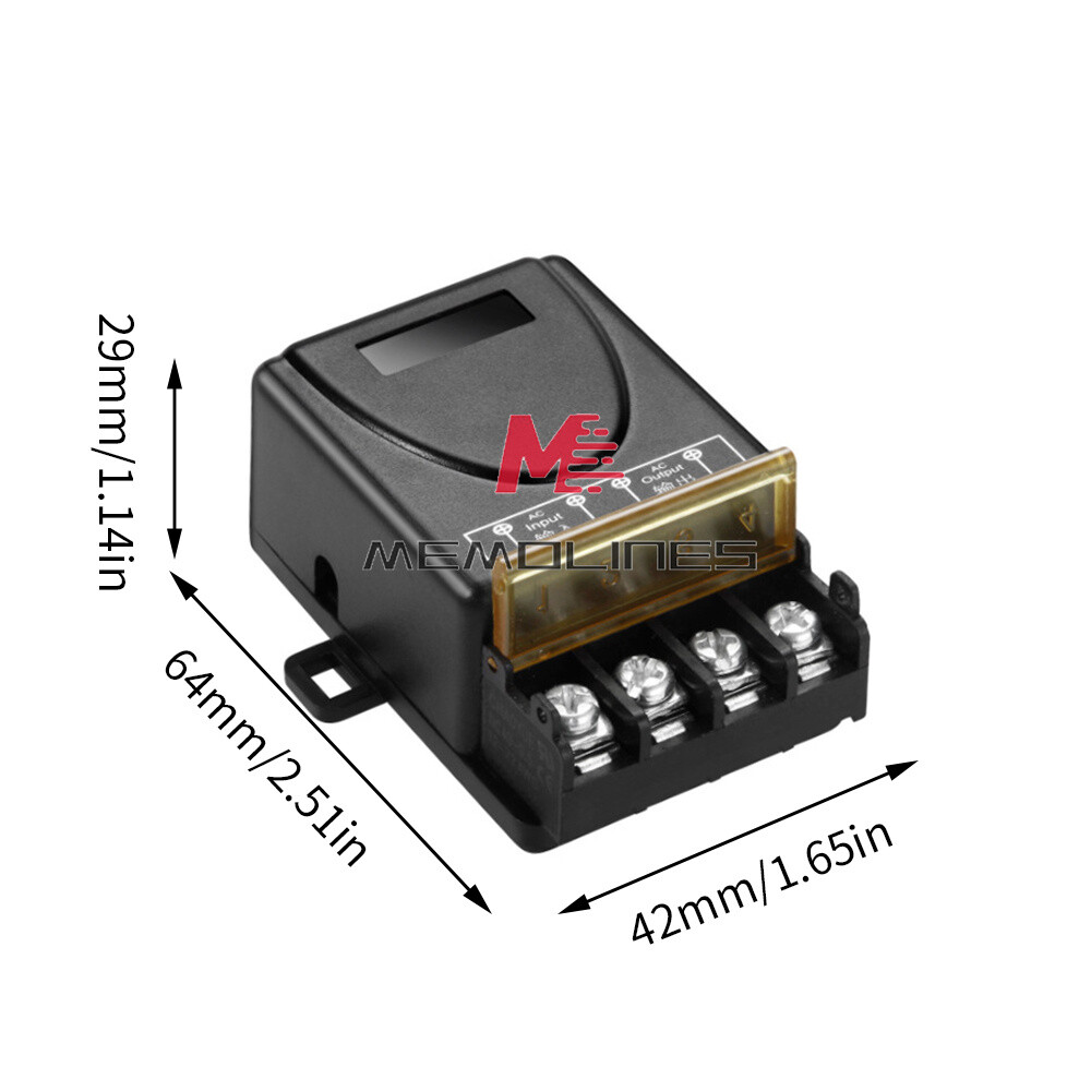 AC220V 30A 1CH Wireless Remote Control Switch Water Pump Motor Controller 433MHZ