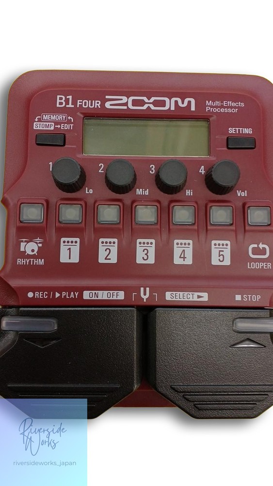 ZOOM B1 FOUR Bass Multi-Effects Processor Pedal JP