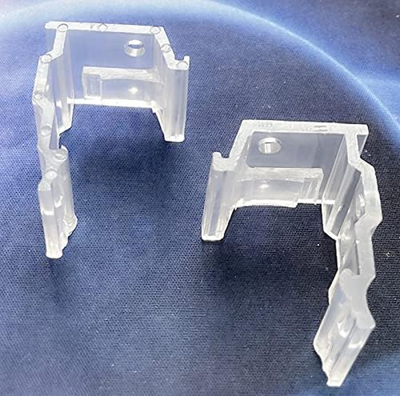2pcs Clear Plastic Bracket Hidden Mounting Bracket Clips for Some 1" Vinyl or...