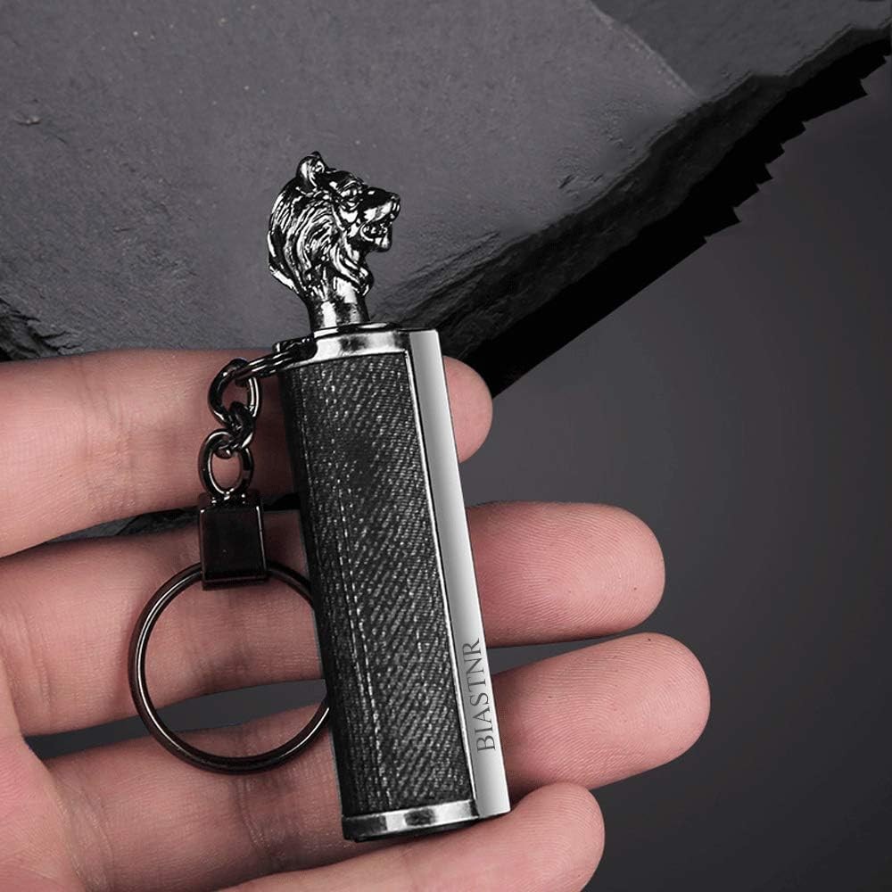 Permanent Match Keychain Lighter, Flint Matchstick Fire Starter Lighter,...