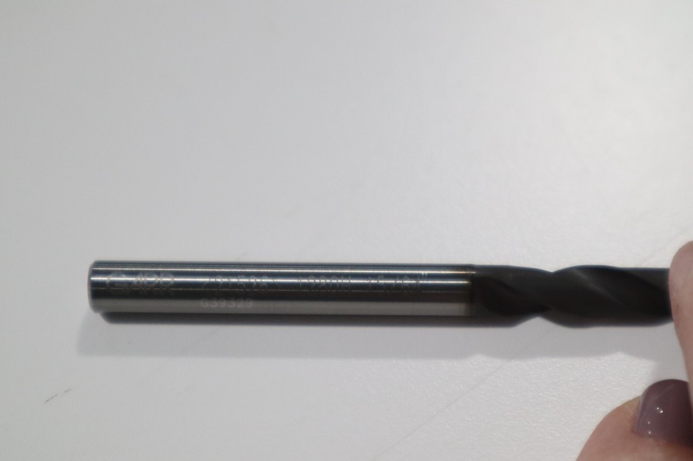 GARR TOOL, 5xD, 15/64" SOLID CARBIDE DRILL, 2 FL, ALTiN COATED D610