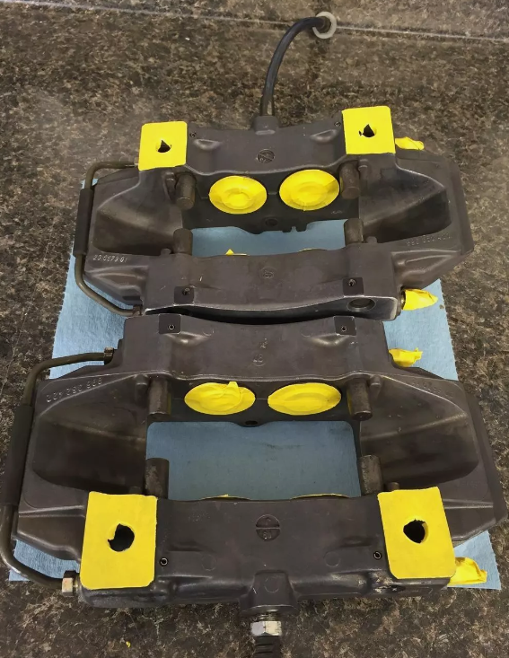 Ceramic Yellow Spray High Temp Coating Engine Caliper Brake Rotor Spring Paint