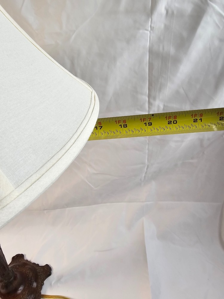 Vintage Single Solid Bronze Casting Lamp