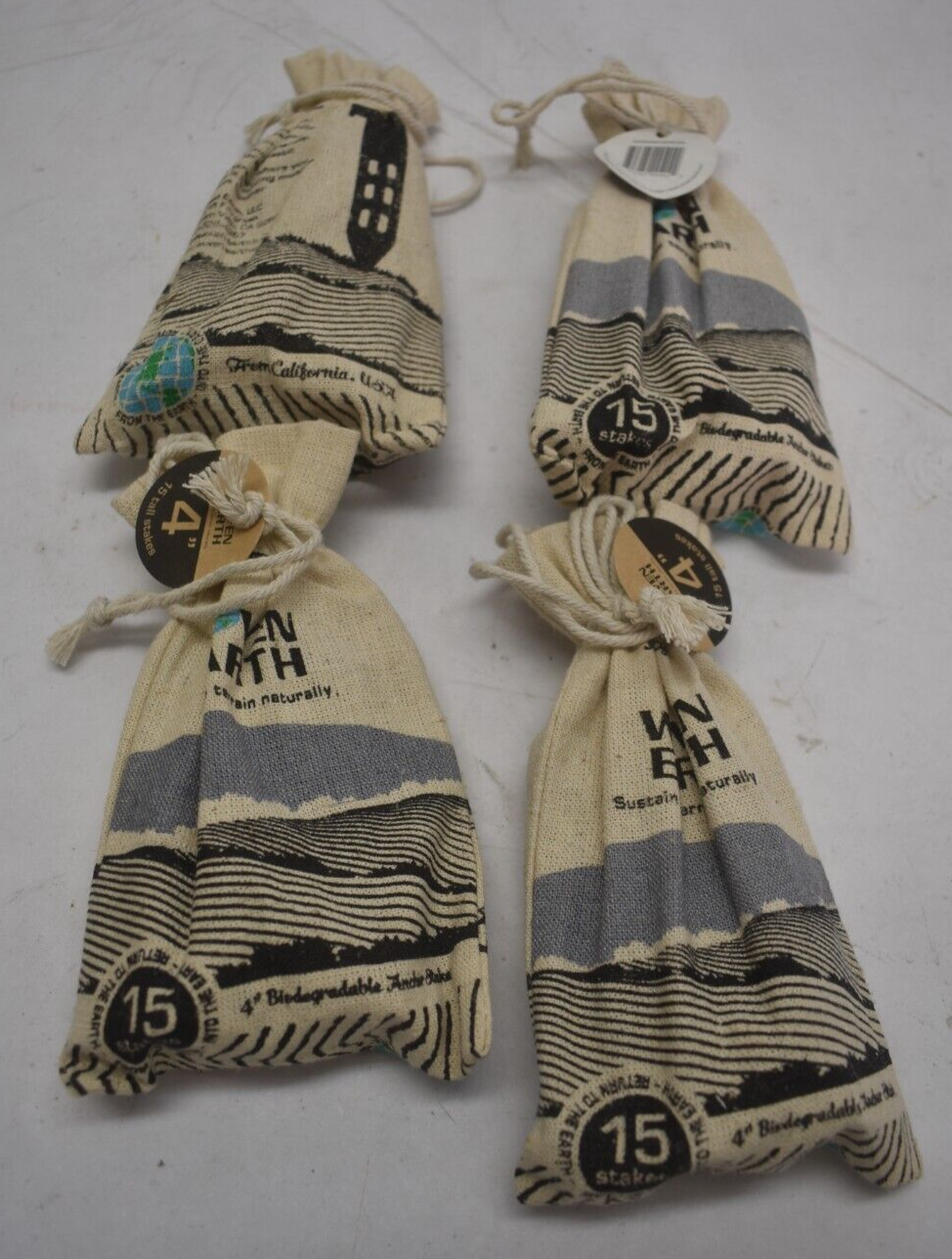 Woven Earth Biodegradable 4” Nesting Landscape Stake Organic Lot of 60 Stakes