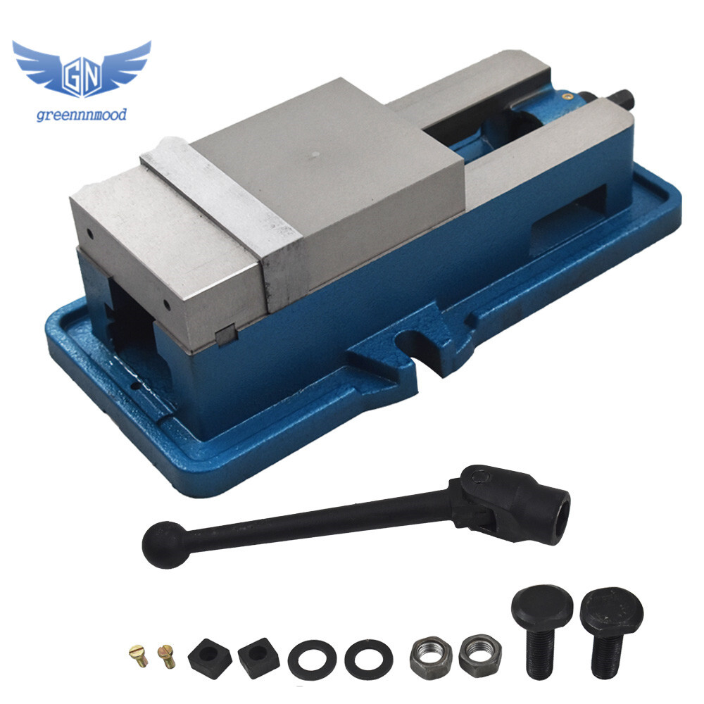 4" Lockdown CNC Milling Machine Vise Clamping Vice Precision Without Base
