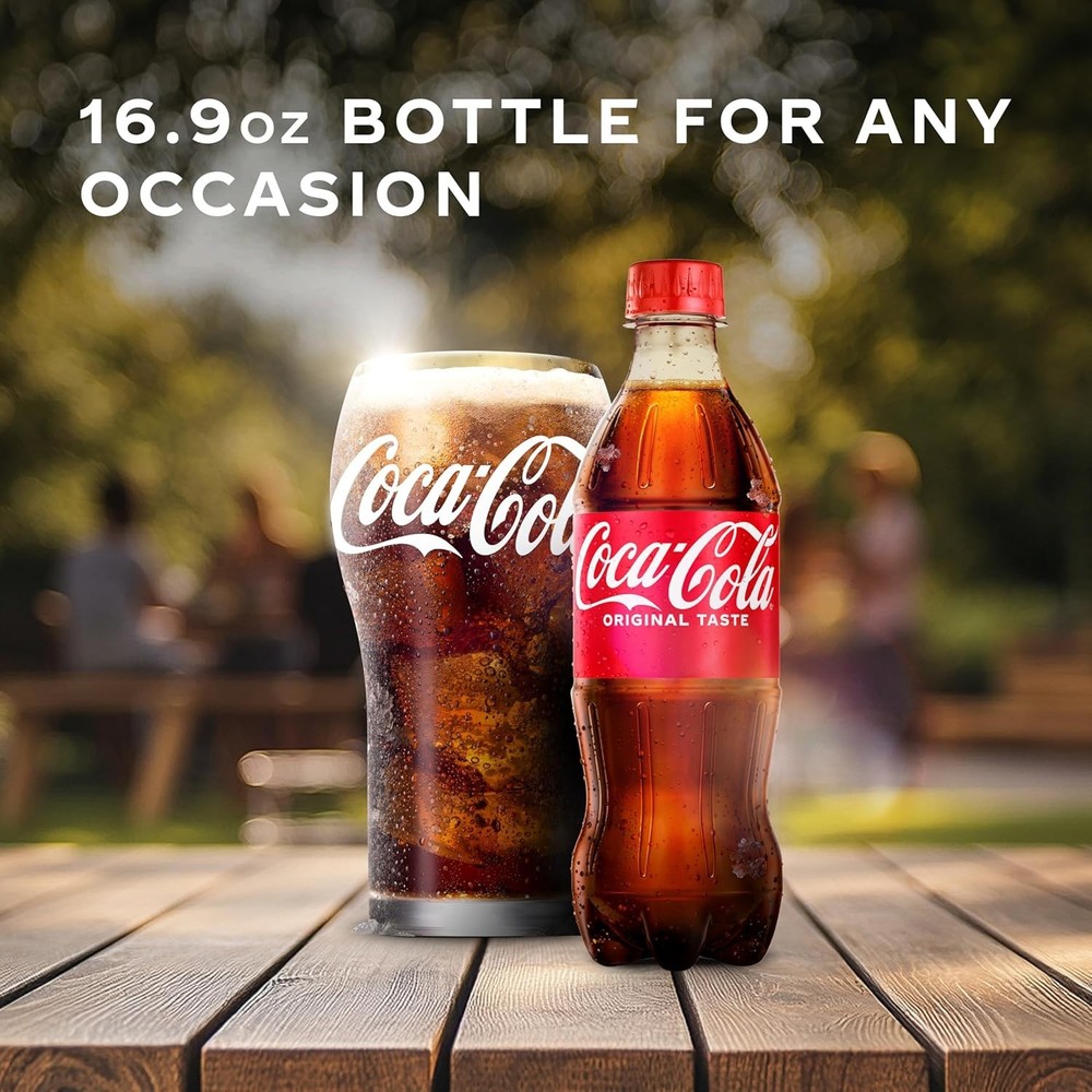 Soda Soft Drinks, 16.9 fl oz Bottles, 6 Pack - Classic Cola Soft Drink Pack