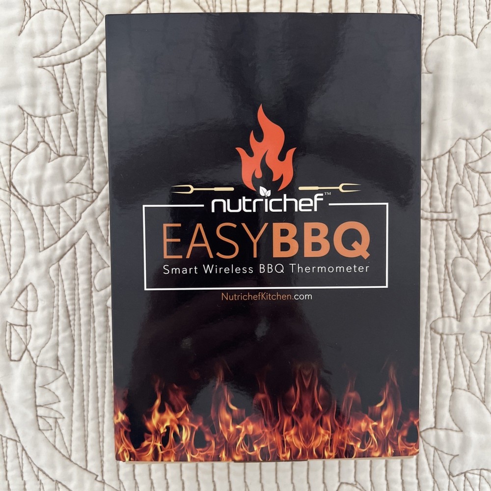 *New Nutrichef EasyBBQ Bluetooth Wireless BBQ Digital Thermometer 2 Probes