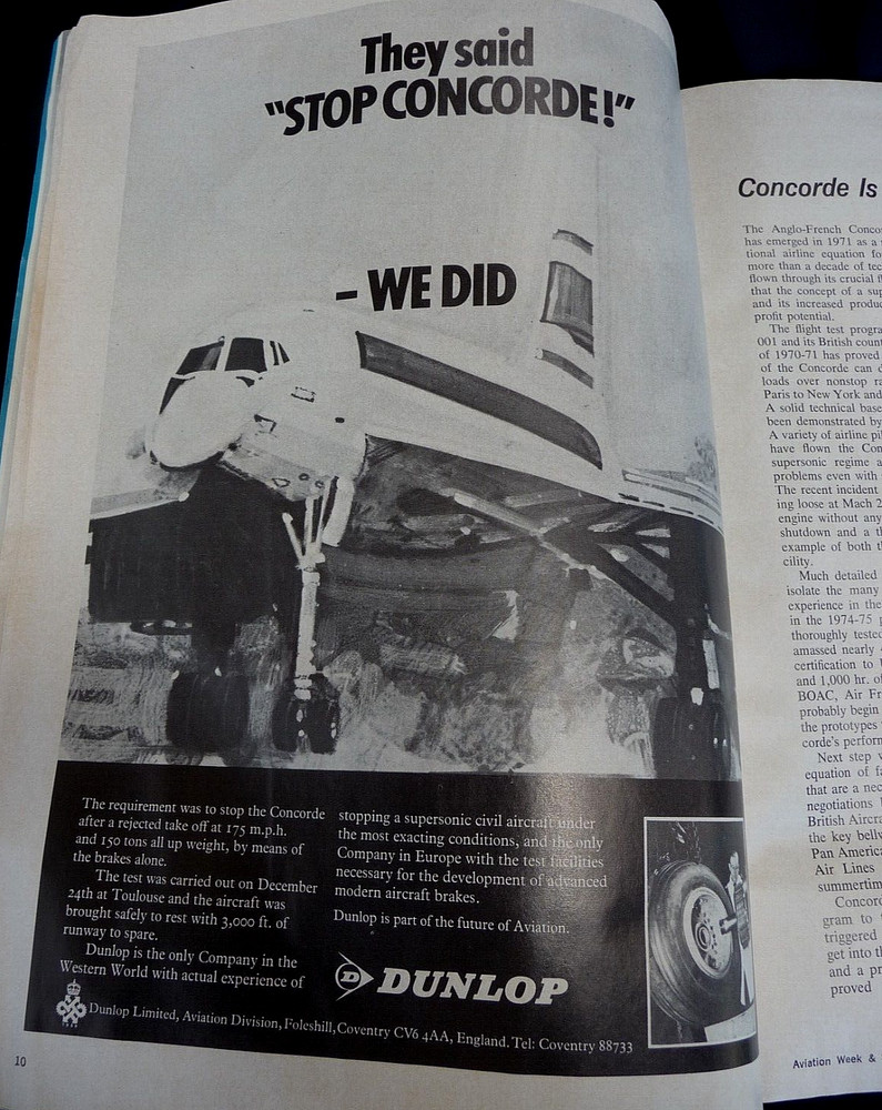 71 Aviation Week & Space Technology Supersonic Concorde Propulsion Avionics Test