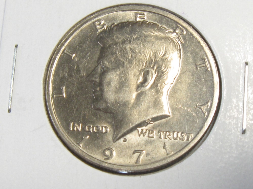Circulated 1971-D Kennedy Half Dollar - #10824-2