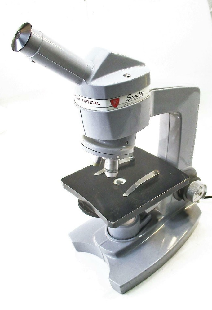 American Optical Microscope Spencer Sixty With 10X And 43X Objectives
