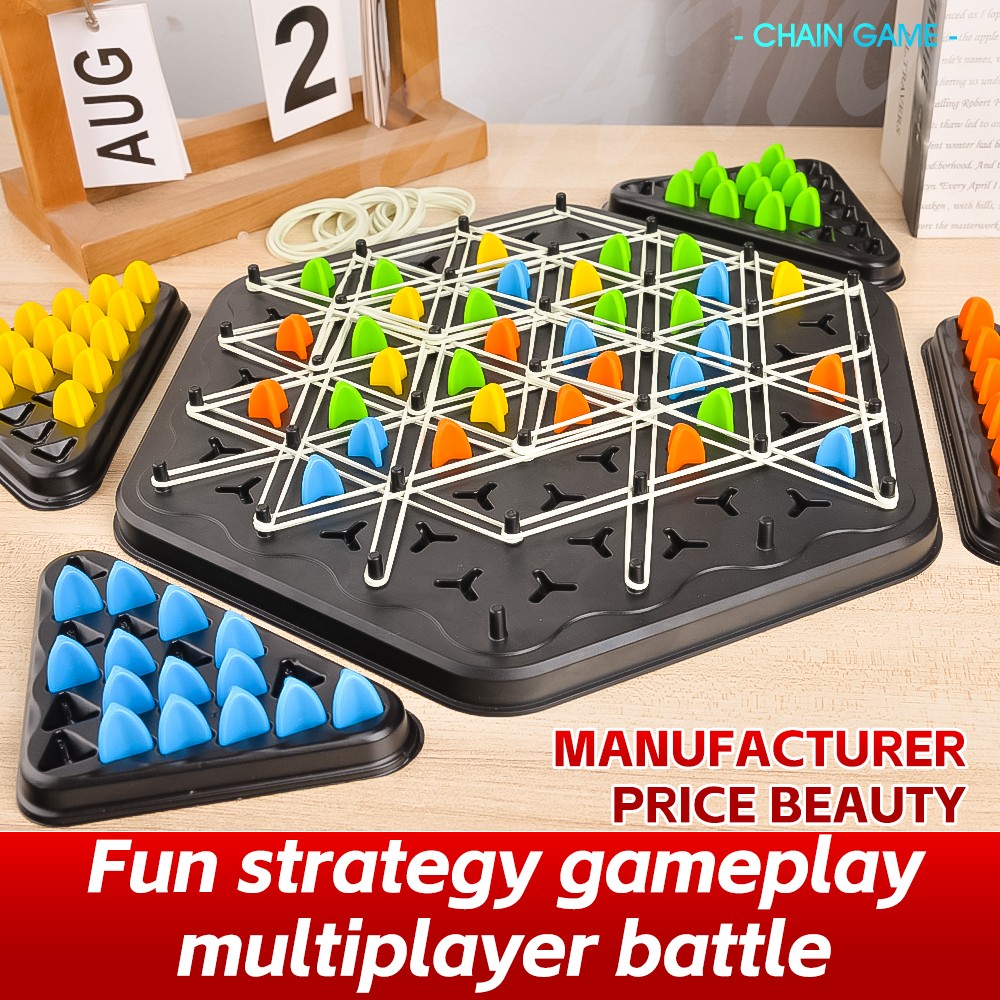 Chain Triangle Chess Educational Desktop Game for Parent-Child Interaction