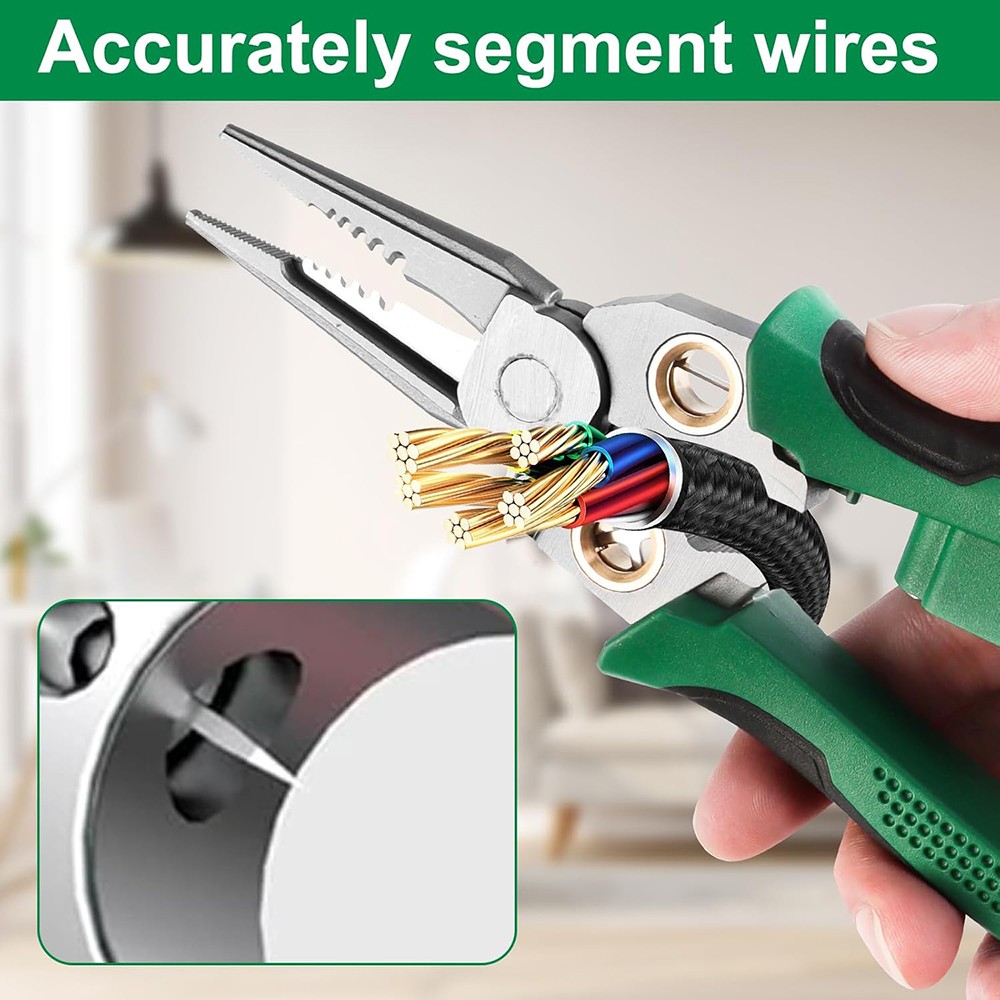 8 In 1 Wire Stripper Wire Stripping Tool with Voltage Tester Cable Cutters New