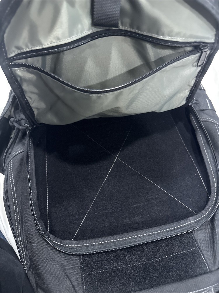 Maxpedition Black Tactical Backpack Nylon Multiple Compartments Bungee Cord Zip