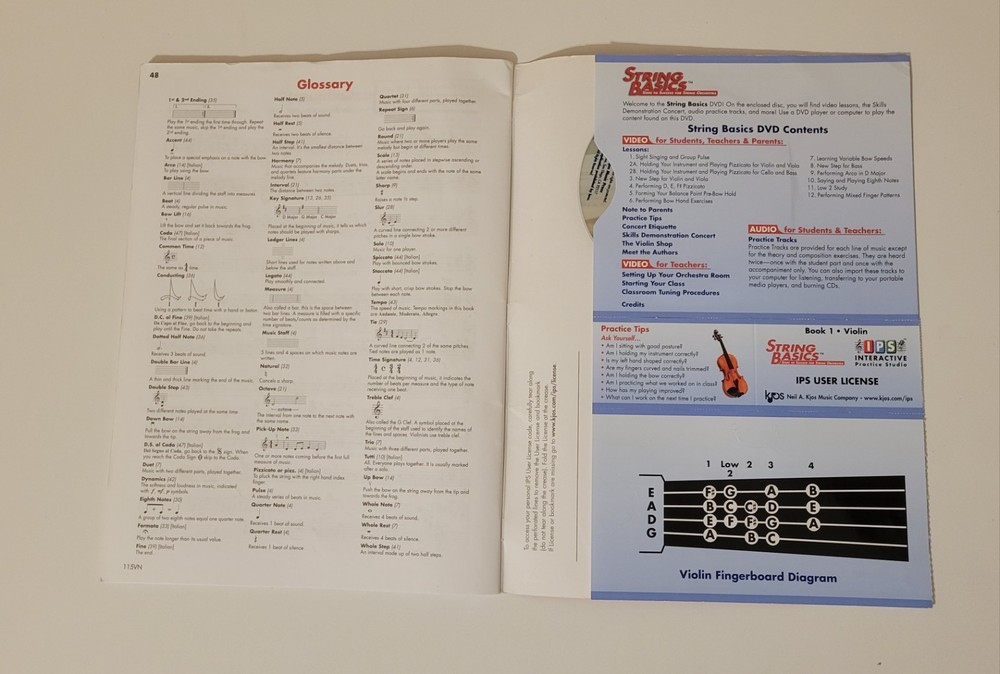 115VN - String Basics: Steps to Success for String Orchestra Violin Book 1