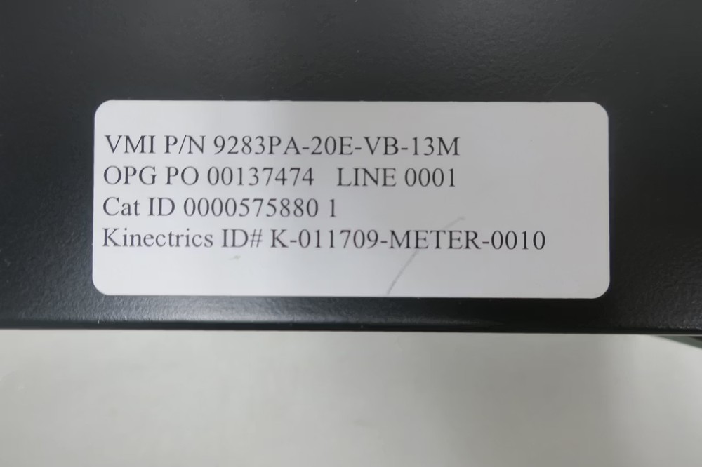 Versatile Measuring Instruments 9283PA-20-E-VB-13M Panel Meter 4-20ma 0-2.5