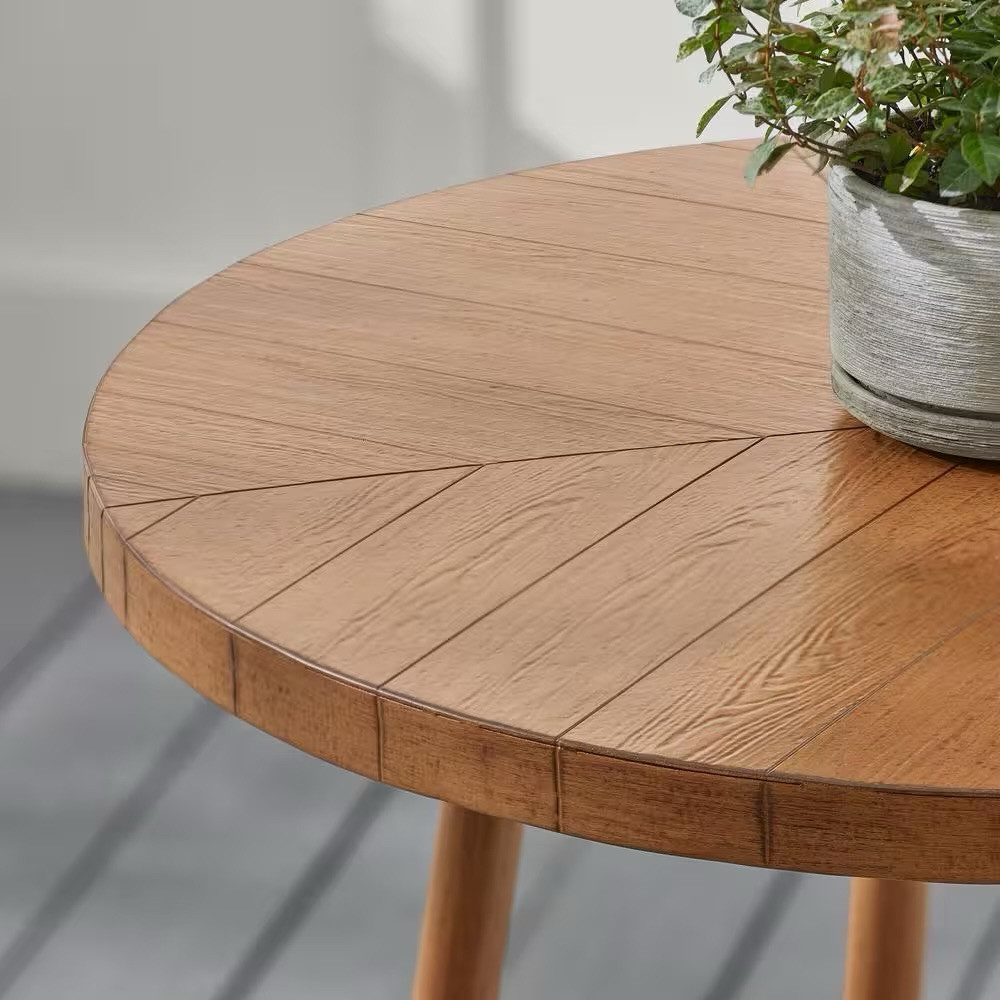 Capestone Brown 3-Piece Wicker Round Table Outdoor Dining Set
