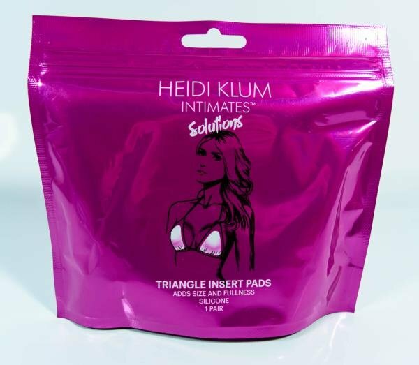 Heidi Klum Intimates Solutions Triangle Insert Pads, Silicone, 1 pair