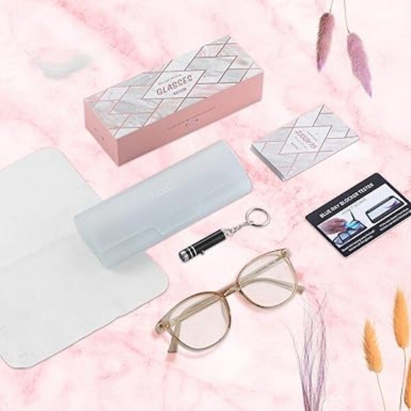 Blue Light Blocking Glasses Women Ease Computer Digital Eye Strain Blurry Vision