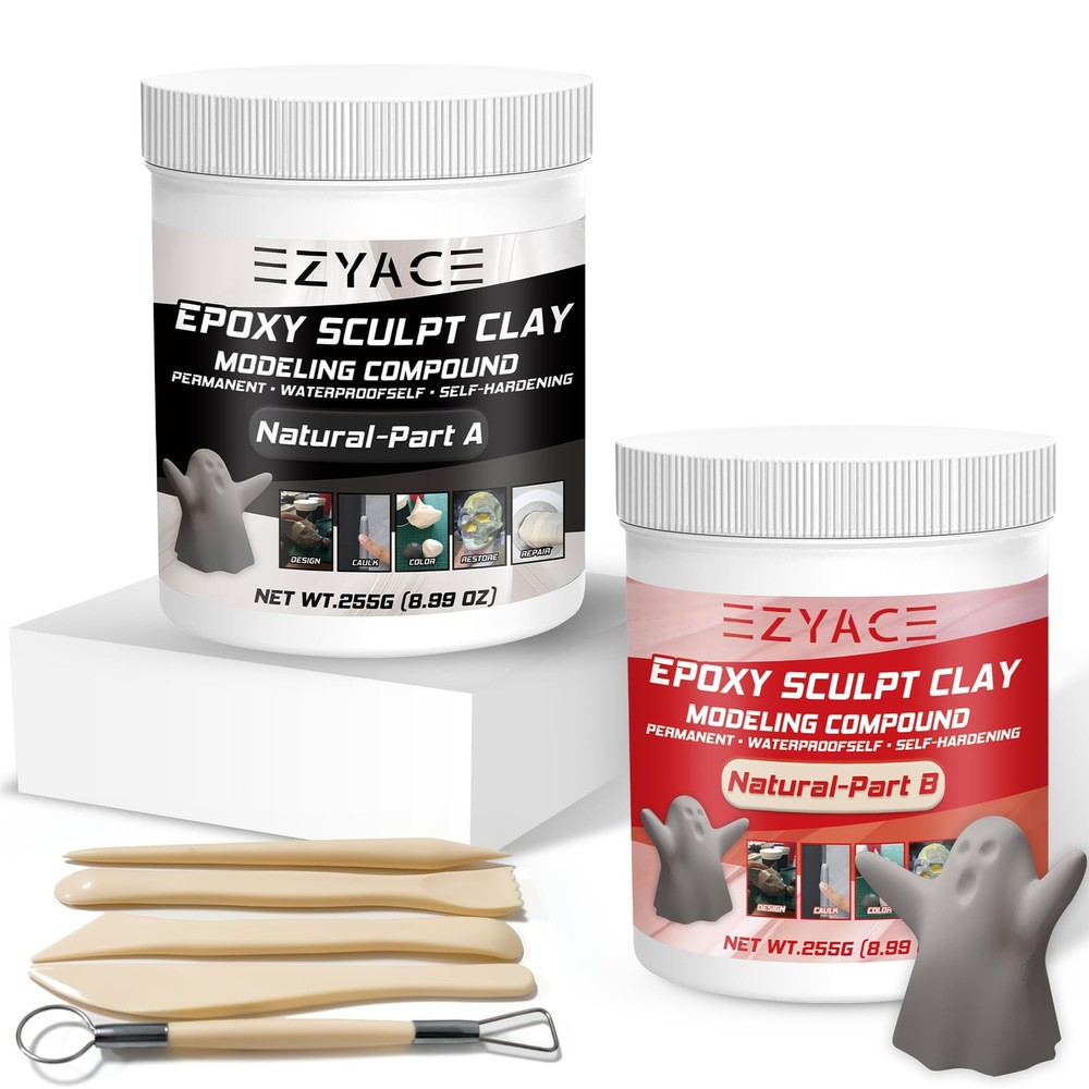 Epoxy Clay, Magic Sculpt 2 Part Modeling 1 Pound, Natural