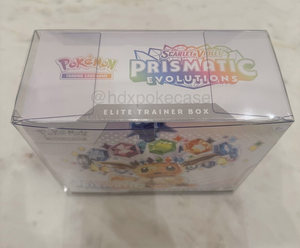 Pokemon ETB Elite Trainer Box Plastic Protector Case Display 5pc pack
