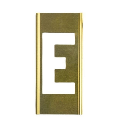 CH Hanson 10008E - Stencil Sort-1" Brass Gothic E