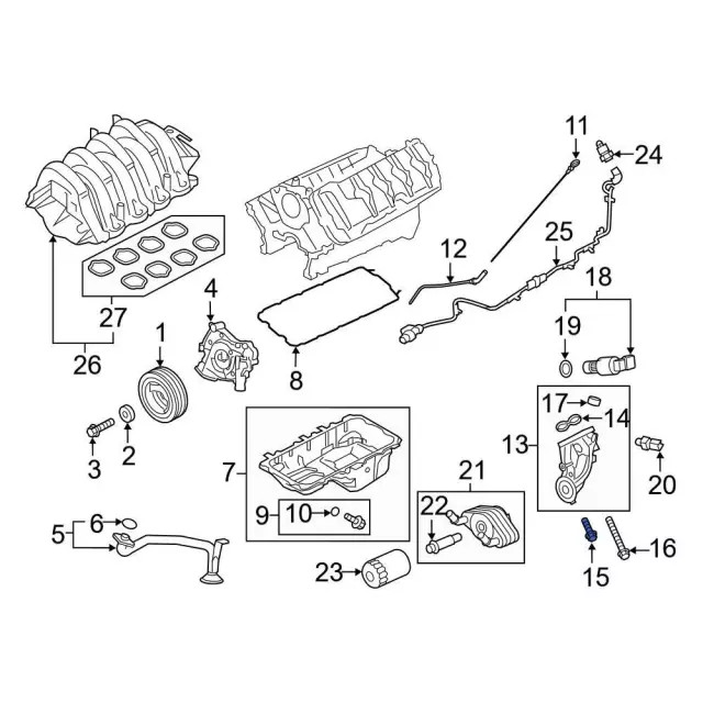 Genuine Ford Adapter Bolt W714974S437