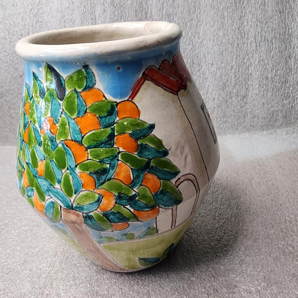 GIOVANNI DESIMMONE HAND PAINTED VASE