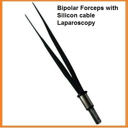 Electros.urgical Mini Cautery Bipolar Forceps with Silicon Cable Laparoscopy A++